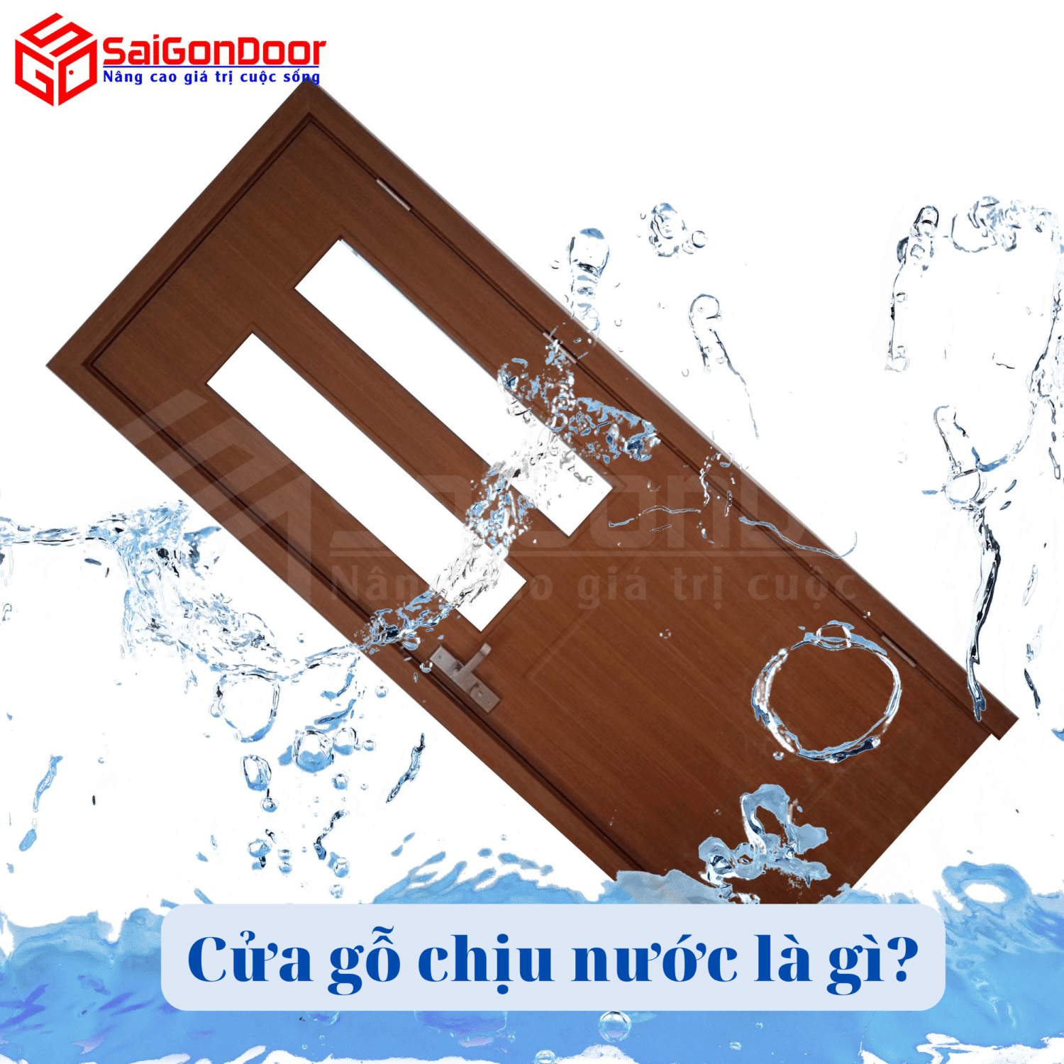 Cửa gỗ chịu nước là gì? Tác dụng không ngờ của cửa gỗ chịu nước 