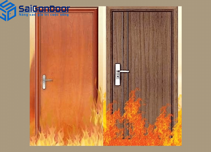 Cửa gỗ chống cháy - sản phẩm cần thiết trong sinh hoạt và sản xuất