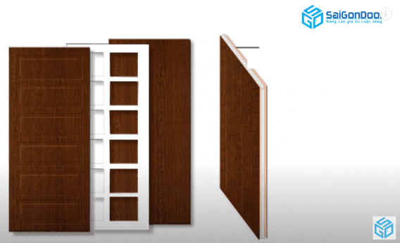Giới thiệu chi tiết cấu tạo cửa gỗ công nghiệp HDF