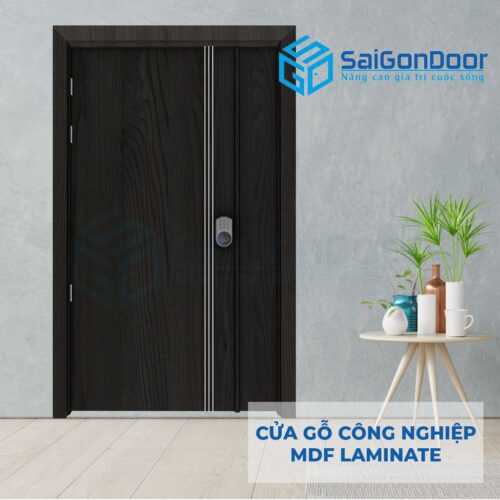 Cửa gỗ công nghiệp MDF Laminate 2P1R3