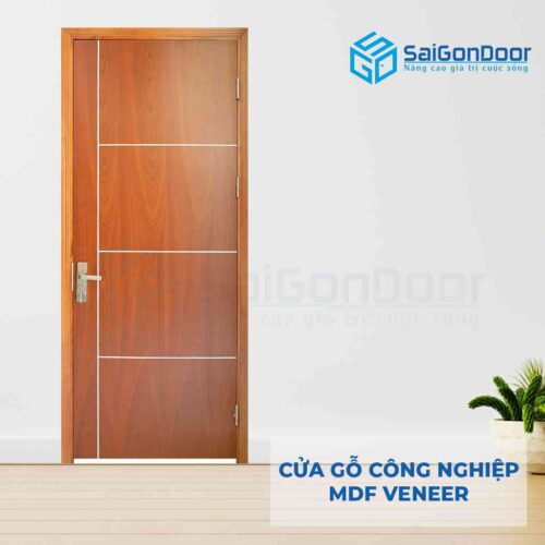Cửa gỗ công nghiệp MDF Veneer P1R4b