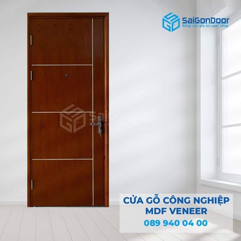 Mẫu cửa gỗ MDF Veneer bán chạy tại SaiGonDoor