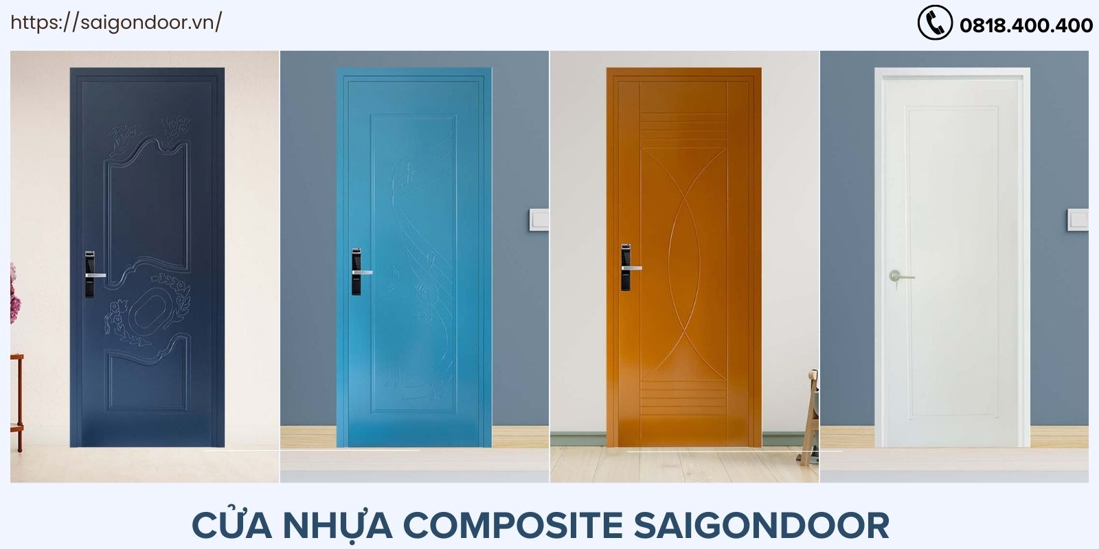 Mua cửa nhựa gỗ composite tại Sài Gòn Door với hơn 15 năm kinh nghiệm 