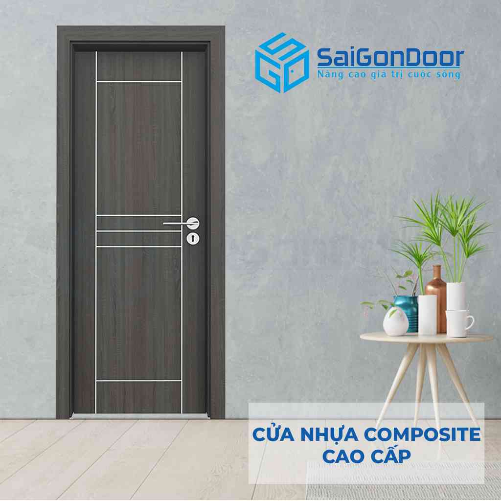 Mẫu cửa gỗ phòng ngủ composite SGD 25CN