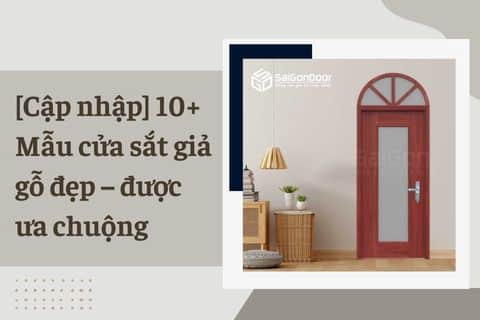 cửa sắt giả gỗ