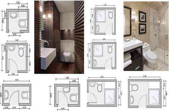 Thiết kế nhà vệ sinh với kích thước chuẩn 