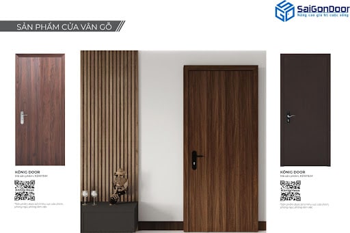 Sản phẩm cửa gỗ composite vân gỗ
