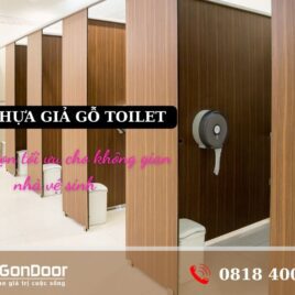 Cửa nhựa giả gỗ toilet của Sài Gòn Door – Sự lựa chọn tối ưu cho không gian nhà vệ sinh