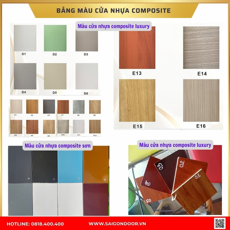 Các phân loại phôi cửa composite