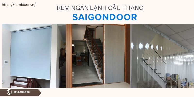 Chất liệu chính sản xuất mẫu rèm ngăn lạnh cho cầu thang 