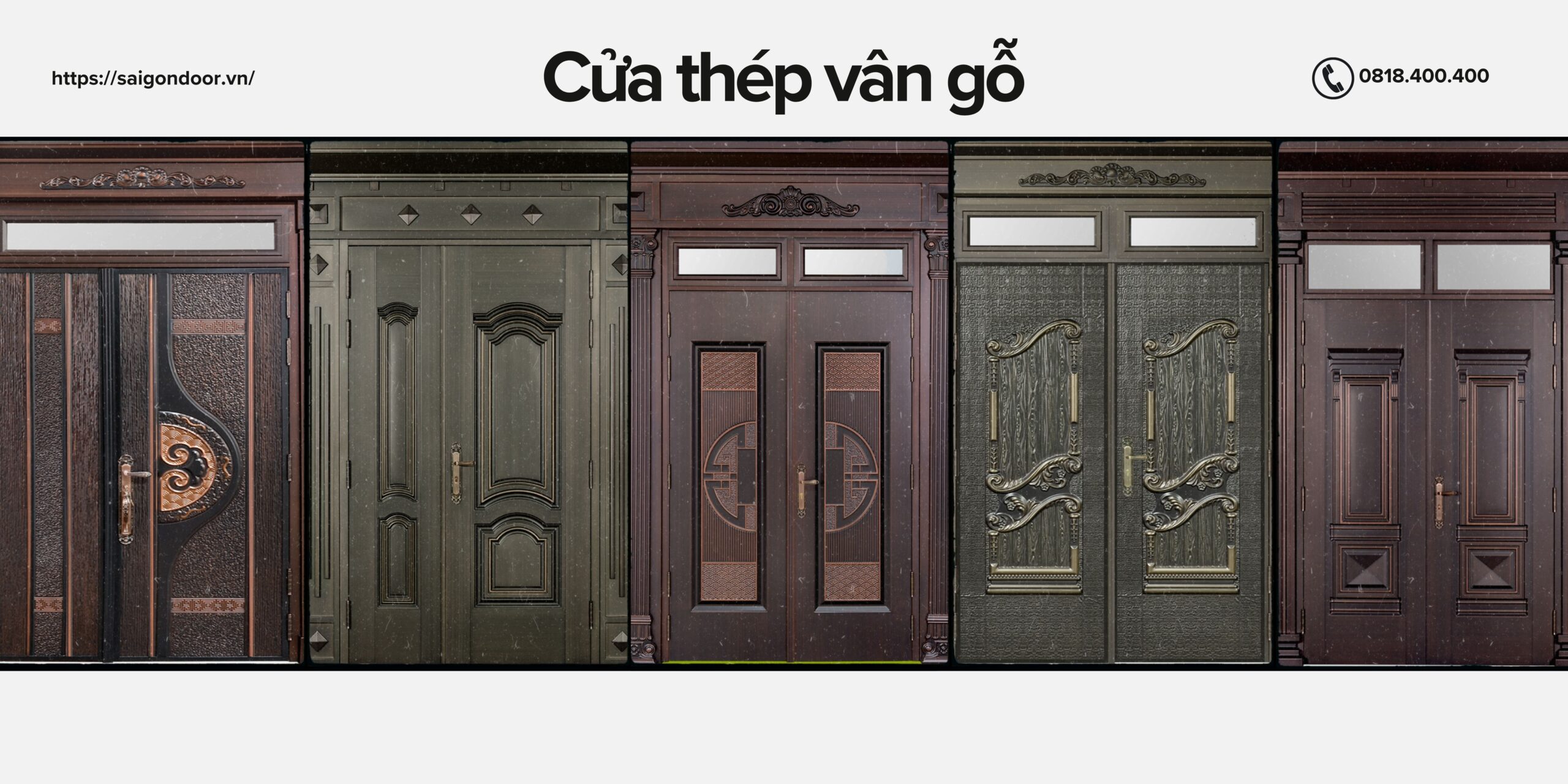 Địa chỉ mua cửa thép vân gỗ tại Sài Gòn Door 