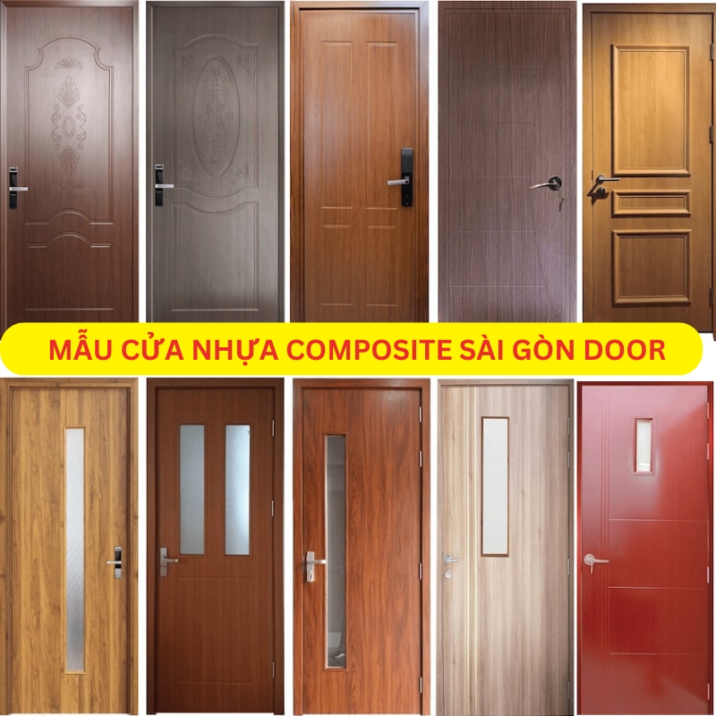 Cửa nhựa composite được nhiều người yêu thích 