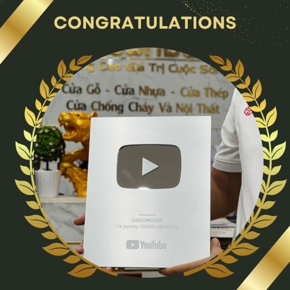 Kênh Youtube chính thức của Sài Gòn Door nhận nút bạc 