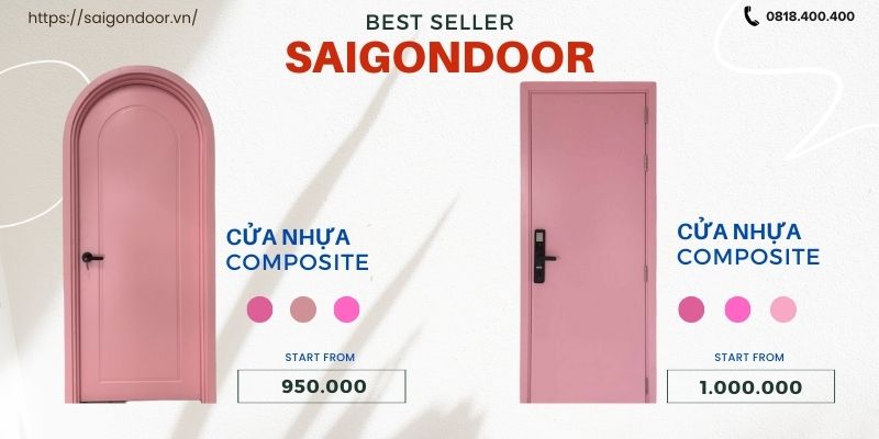 Tìm hiểu về cửa composite màu hồng 