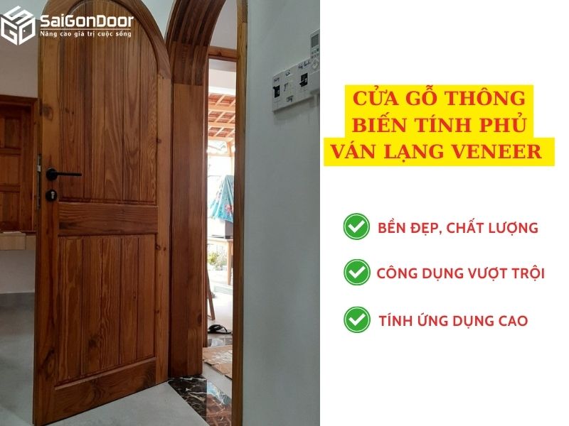 Cửa gỗ thông biến tính được yêu thích 